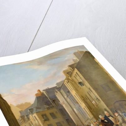 The Fish Market in Cherbourg, 1830-40 by Bon Dumouchel