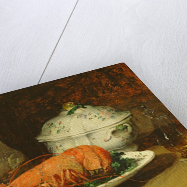 Still Life with a Lobster and a Soup Tureen by Guillaume Romain Fouace