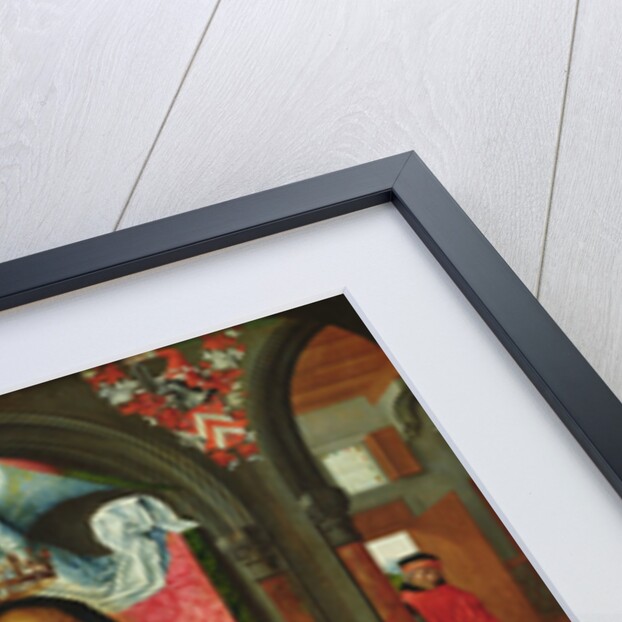 Madonna Enthroned Surrounded by Angels by Master of the Legend of St. Ursula