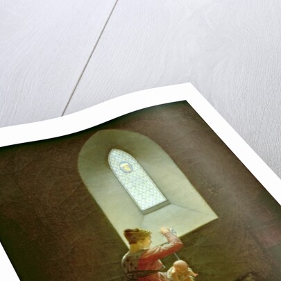 Genevieve of Brabant Baptising her Son in Prison by Jean Baptiste Mallet