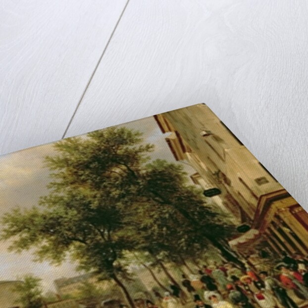 View of Boulevard Montmartre, Paris, 1830 by Giuseppe Canella