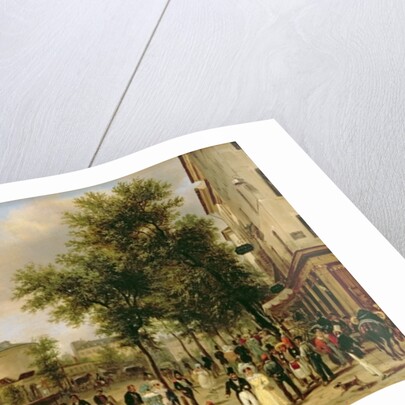 View of Boulevard Montmartre, Paris, 1830 by Giuseppe Canella