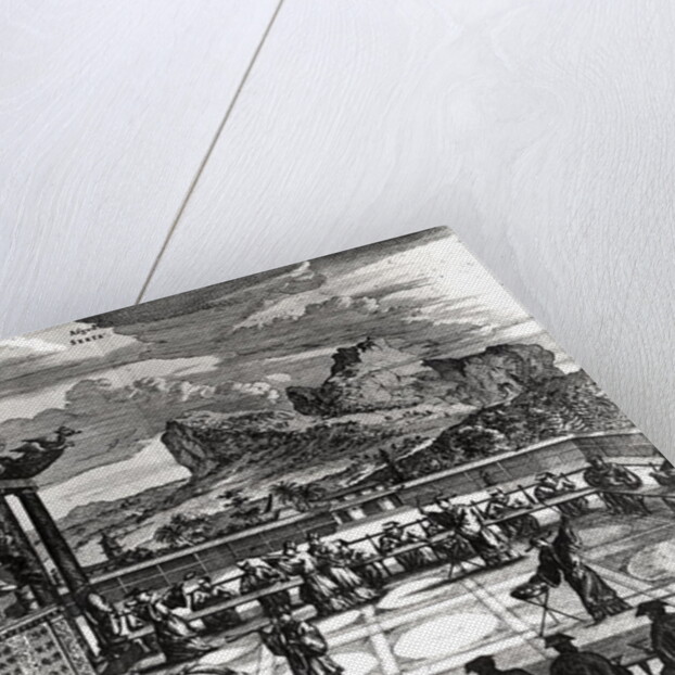 A Buddhist Ceremony from, 'Indiae Orientalis'. by Theodor de Bry