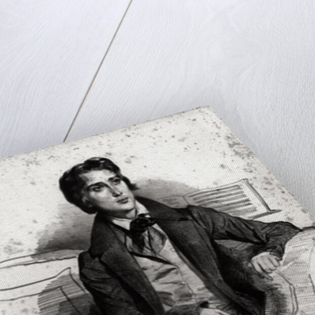 Portrait of Franz Liszt August 1832 by Achille Deveria