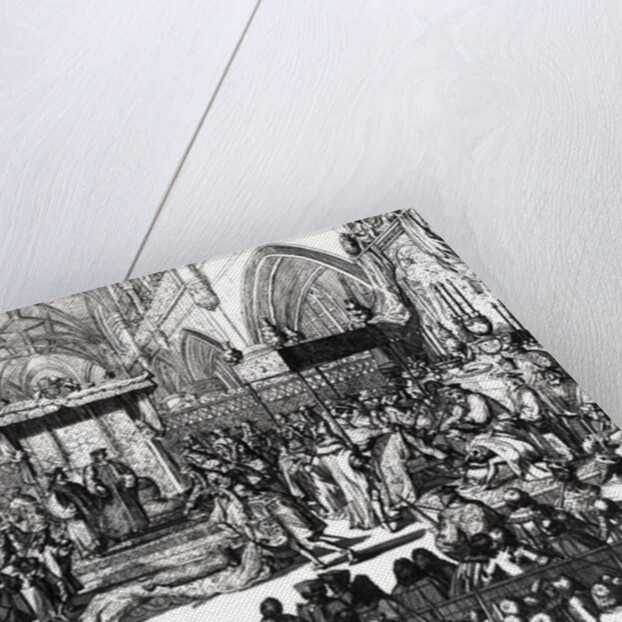 The Coronation of King George I at Westminster Abbey, 31st October 1714 by Anonymous