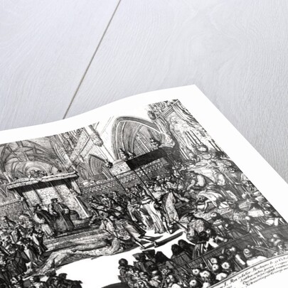 The Coronation of King George I at Westminster Abbey, 31st October 1714 by Anonymous