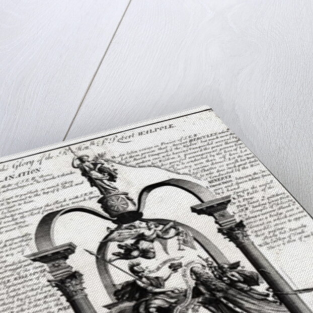 To the Glory of the Right Honourable Robert Walpole 1st Earl of Orford by Pierre Fourdrinier