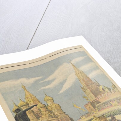 Celebration for the Coronation of Tsar Nicolas II Arrival of the Cortege in Red Square by Henri Meyer