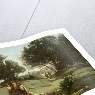 Homer and the Shepherds in a Landscape, 1845 by Jean Baptiste Camille Corot