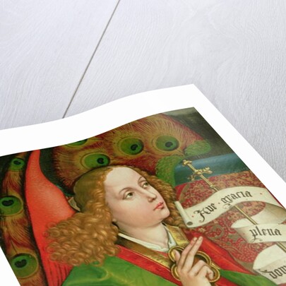 Detail of the Archangel Gabriel by Martin Schongauer