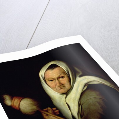 An Old Woman Spinning by Bartolome Esteban Murillo