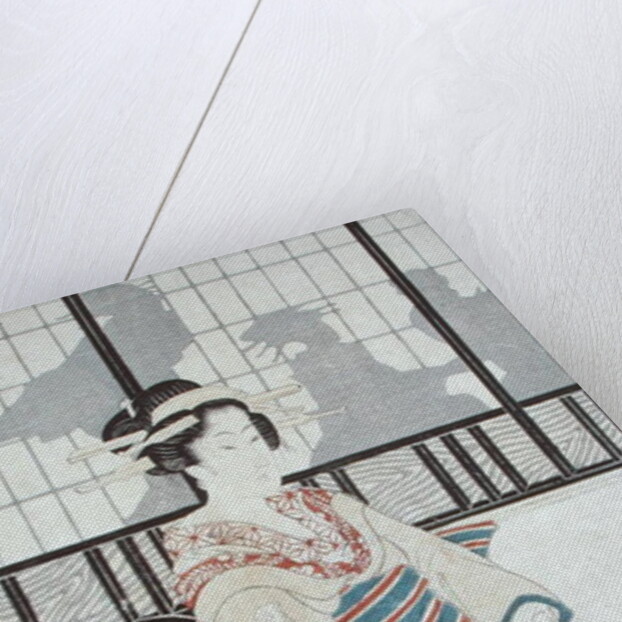 Seated Courtesan by Kikukawa Eizan