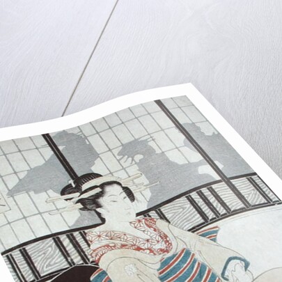 Seated Courtesan by Kikukawa Eizan