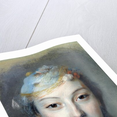 Portrait of Marie Fel 1757 by Maurice Quentin de la Tour
