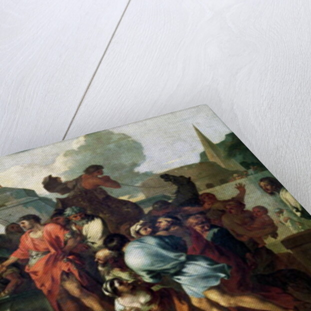 Augustus before the Tomb of Alexander III the Great by Sebastien Bourdon