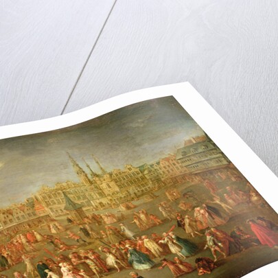 The Grand Place during Mardi Gras, Cambrai, 1765 by Antoine Francois Saint-Aubert