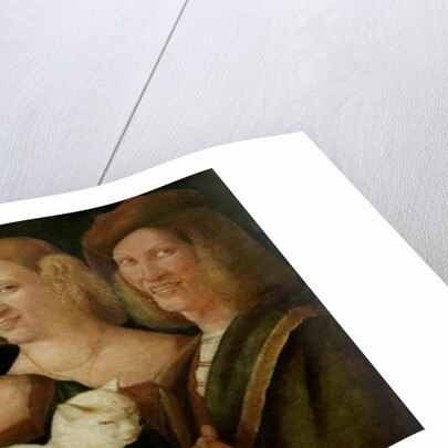 Four People Laughing at the Sight of a Cat by Niccolo Frangipane