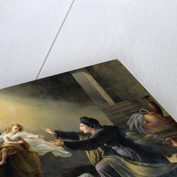 Elijah Resuscitating the Son of the Widow of Sarepta by Louis Hersent