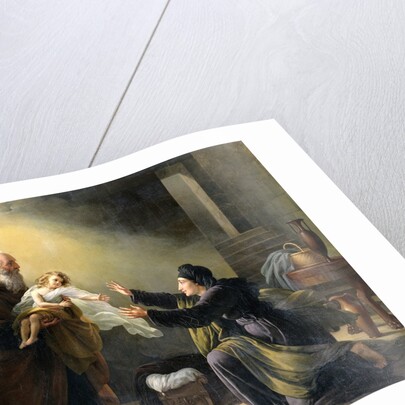 Elijah Resuscitating the Son of the Widow of Sarepta by Louis Hersent