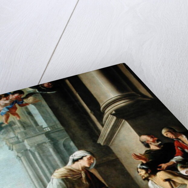 St. Anne, Accompanied by the Virgin Mary, Giving Alms by Pierre Poncet