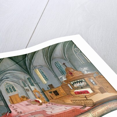 Interior of the Church by Louise Madelaine (after) Cochin