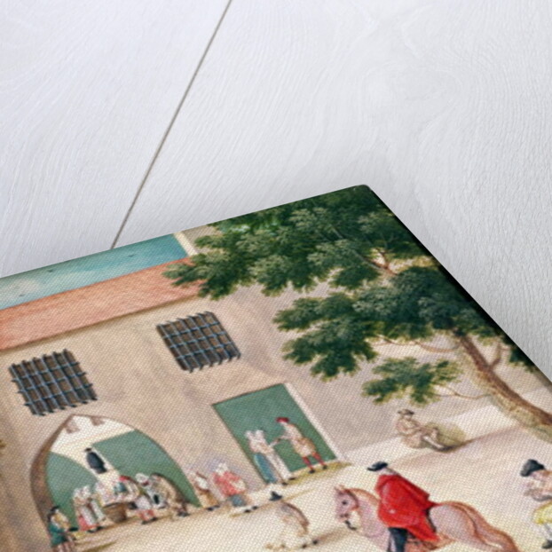 Distributing Alms to the Poor by Louise Madelaine (after) Cochin