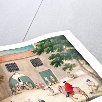 Distributing Alms to the Poor by Louise Madelaine (after) Cochin