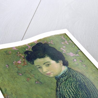 Portrait of Eva Meurier in a Green Dress, 1891 by Maurice Denis