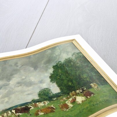 Pasture in Fervaques or, Cows in a Pasture, 1874 by Eugene Louis Boudin