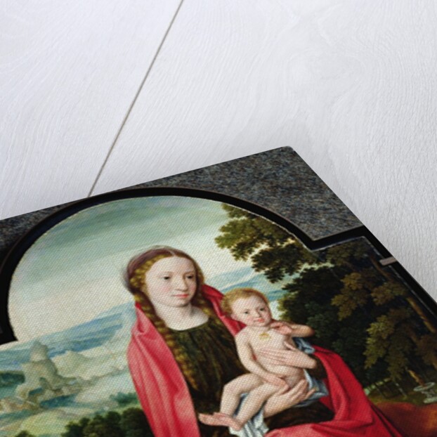 Virgin with the Infant Christ Holding a Pansy by Adriaen Isenbrandt or Isenbrant