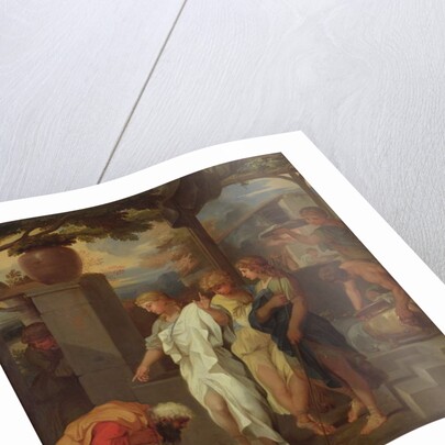 Abraham and the Three Angels by Sebastien Bourdon