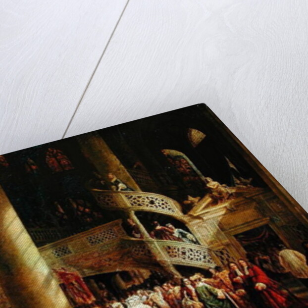 Interior of the Church of Saint-Etienne du Mont, The Rood-Screen, 1851 by Nicolas-Alexandre Barbier