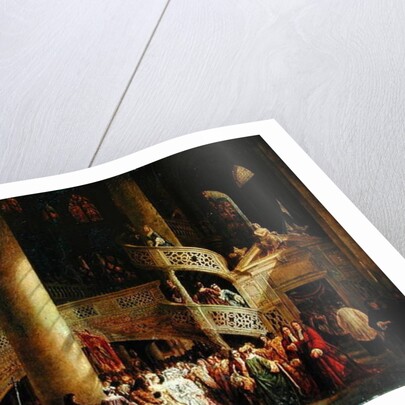 Interior of the Church of Saint-Etienne du Mont, The Rood-Screen, 1851 by Nicolas-Alexandre Barbier