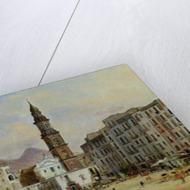 Piazza Mazaniello, Naples by Jean Auguste Bard