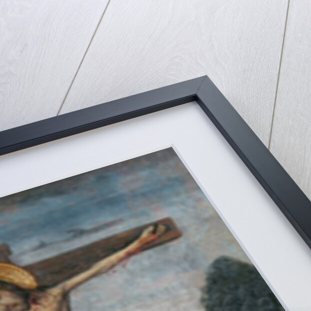 Christ on the Cross between the Virgin and St. John by Spanish School