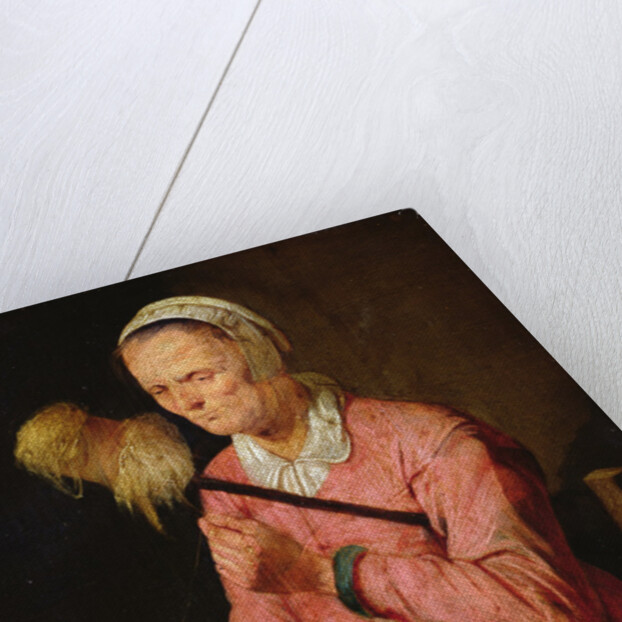 A Woman Spinning by David III Ryckaert