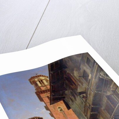 Via Mazzanti, Verona, 1880 by Jacques Carabain