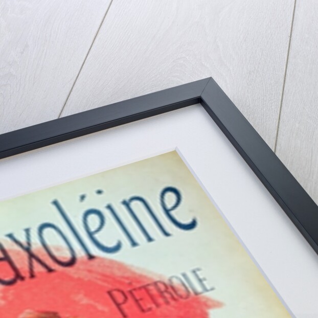 Poster advertising 'Saxoleine', safety lamp oil by Jules Cheret