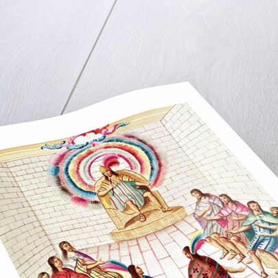 Tome 3 fol.7, Montezuma II and his Council by Diego Garcia Panes y Avellan