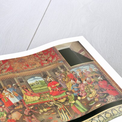 The Reception for the Ambassador of the Grand Moghul at the Court of the Shah Tahmasp, 1573-76 by Persian School