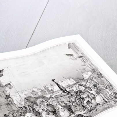 Barricade at the Rue Dauphine, 29th July 1830 by Victor Adam