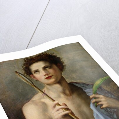 St. Sebastian Holding Two Arrows and the Martyr's Palm by Andrea del (after) Sarto