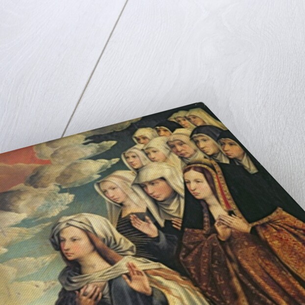 Mary the Mediator with Joanna the Mad and her entourage, right hand panel from an altarpiece by Colijn de Coter