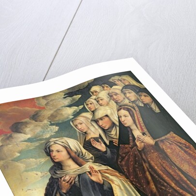 Mary the Mediator with Joanna the Mad and her entourage, right hand panel from an altarpiece by Colijn de Coter