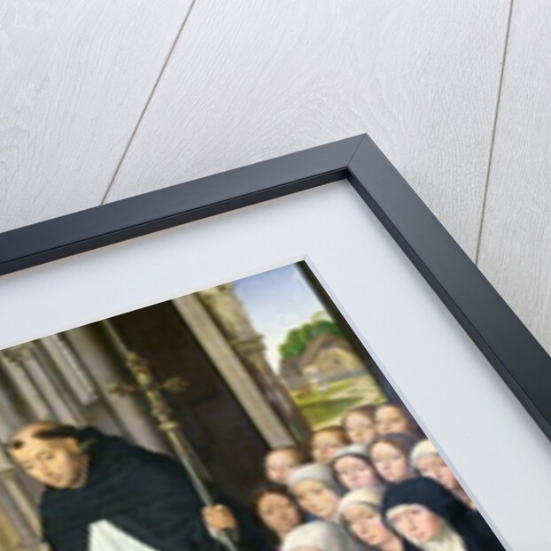 The Virgin and Child with St. James and St. Dominic Presenting the Donors and their Family, known as the Virgin of Jacques Floreins, c.1490 by Hans Memling