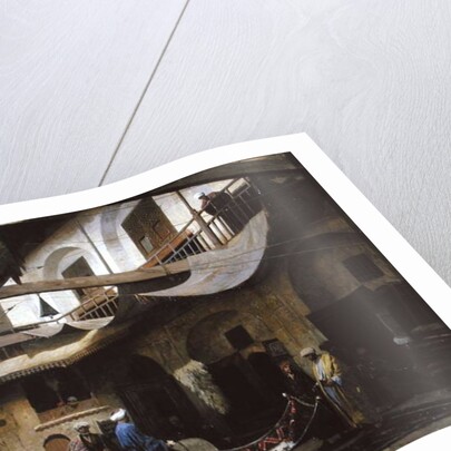 The Carpet Bazaar, Cairo, before 1866 by Louis Claude Mouchot