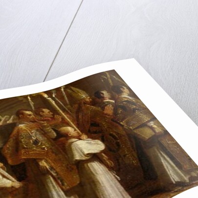 Funeral Procession of a Bishop by Andrea Sacchi