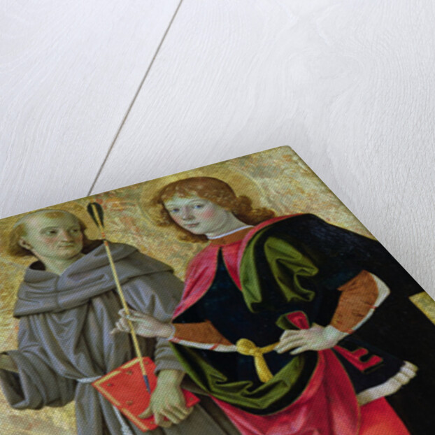 St. Sebastian with a Franciscan Saint by Pietro Perugino