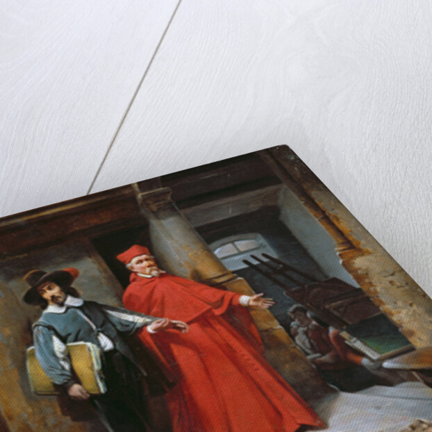 A Cardinal Looking for Ribera in his Studio in Naples, 1839 by Claude Jacquand