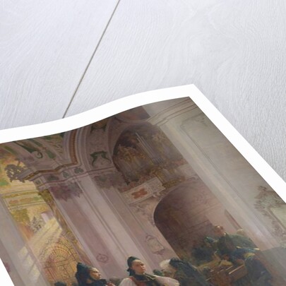 The End of Mass in Einsiedeln by Albert Pierre Dawant